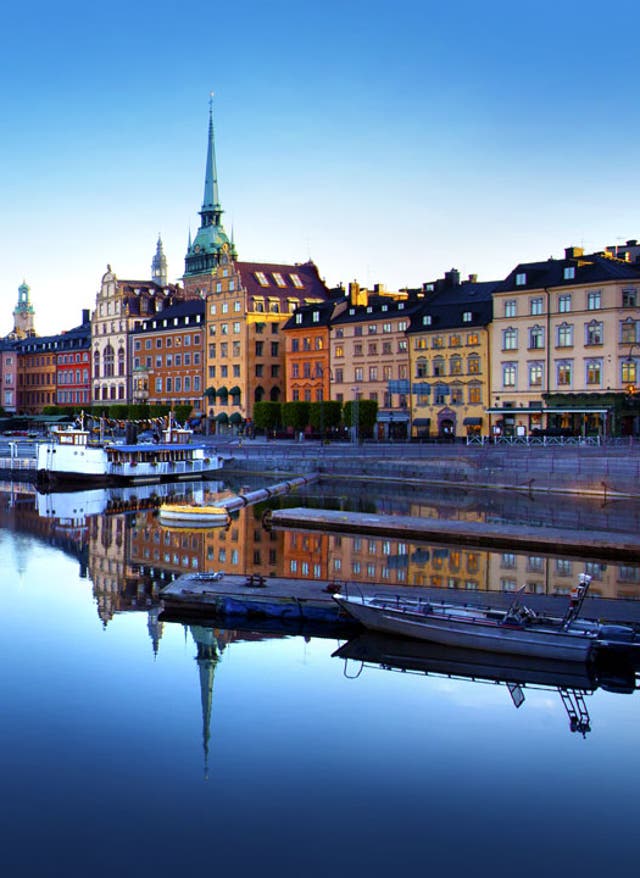 Hotel in Stockholm buchen Reisekalender September. Stadtansicht von Stockholm.