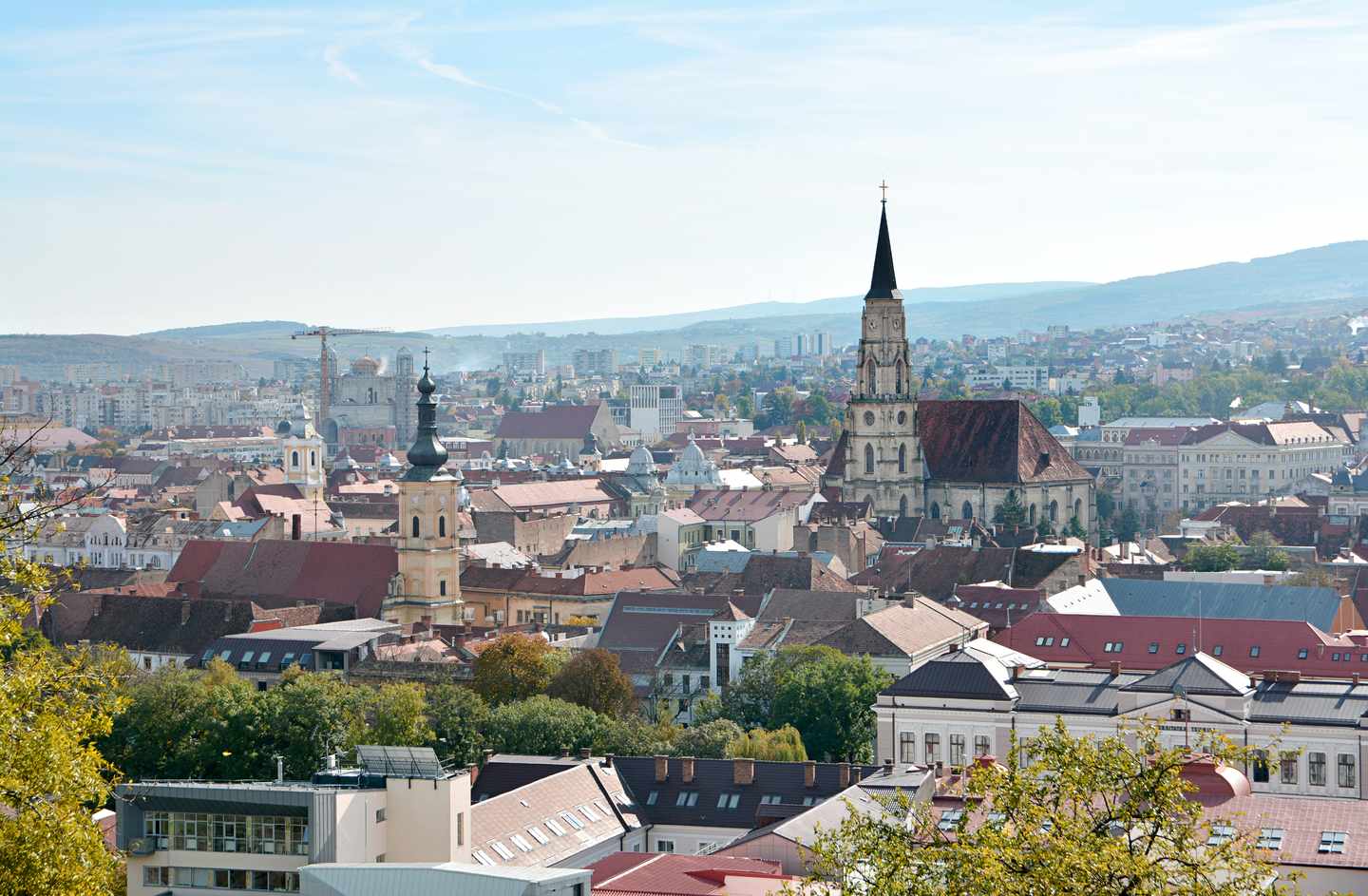 Städtetrip Oktober. Rumänien: Cluj-Napoca an einem Herbsttag