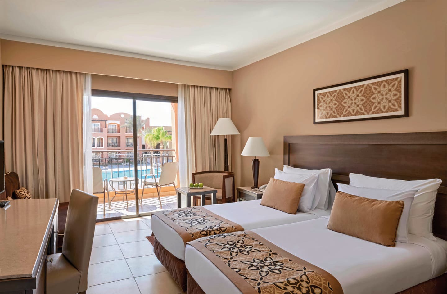 Wohnbeispiel Doppelzimmer Superior Poolblick