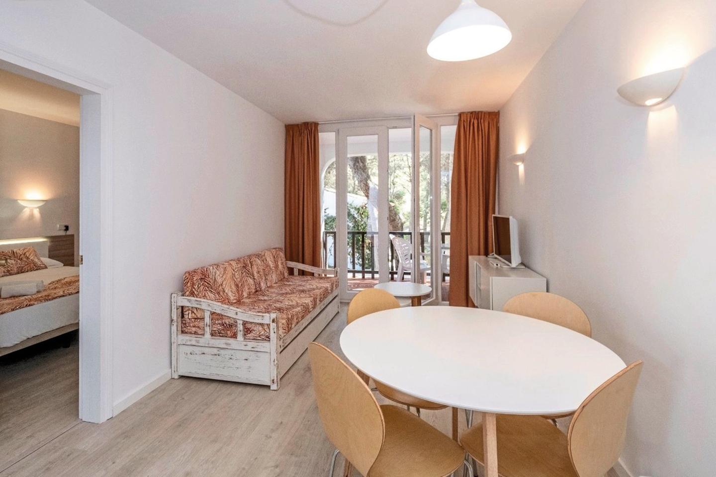 Wohnbeispiel Appartement 1 Schlafzimmer Gartenblick