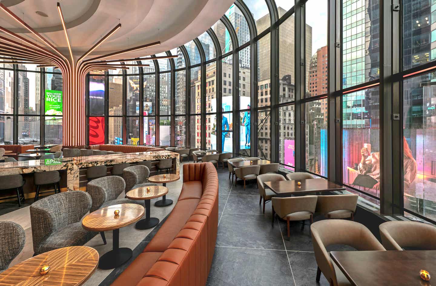 Eins der besten Hotels New Yorks mit Blick auf den Times Square: New York Marriott Marquis