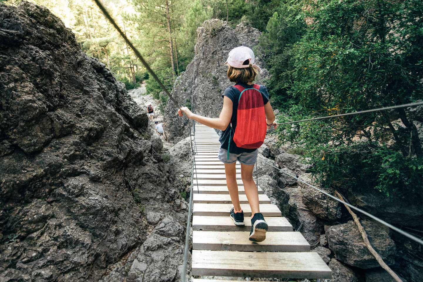 Canyoning und Wandern mit Kindern in Spanien