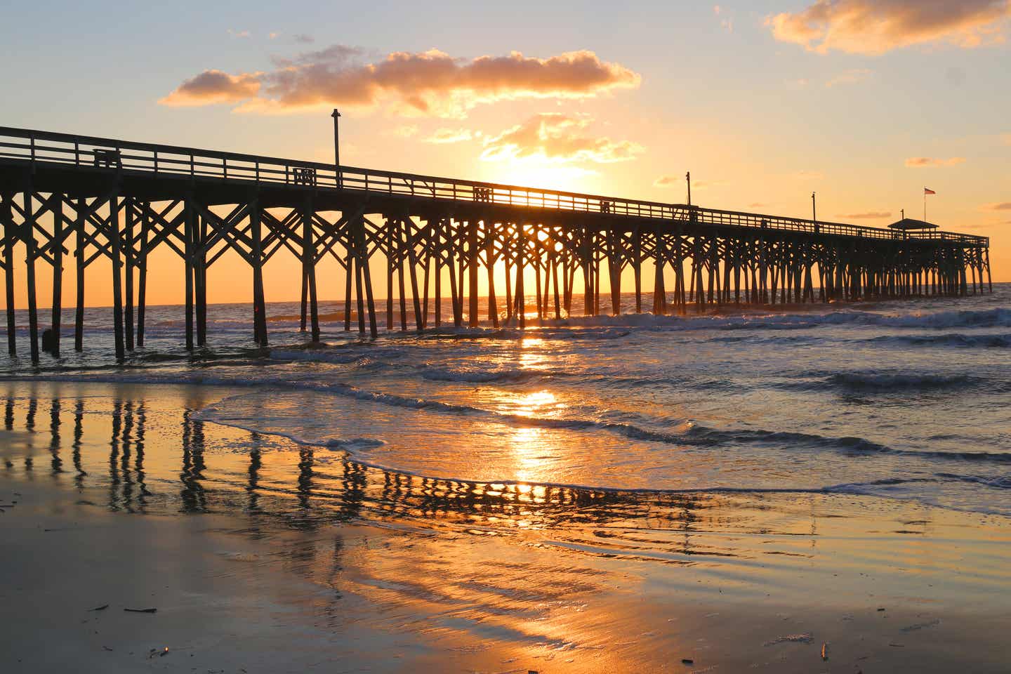 Sonnenaufgang an der Küste von South Carolina