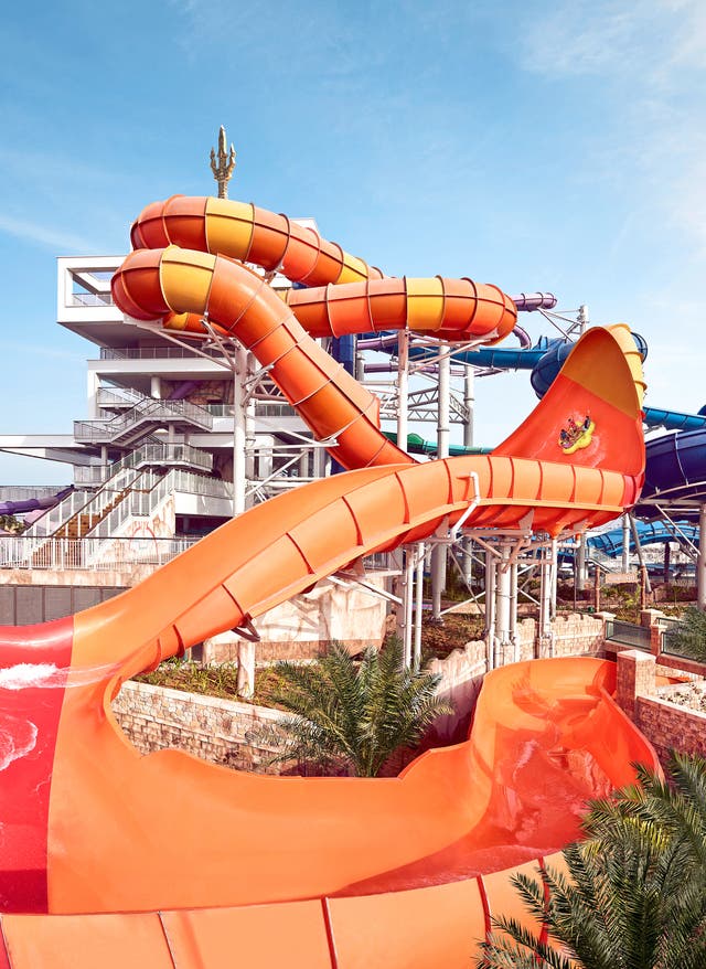 Familienurlaub Dubai Wasserrutsche im Atlantis, The Palm in Dubai
