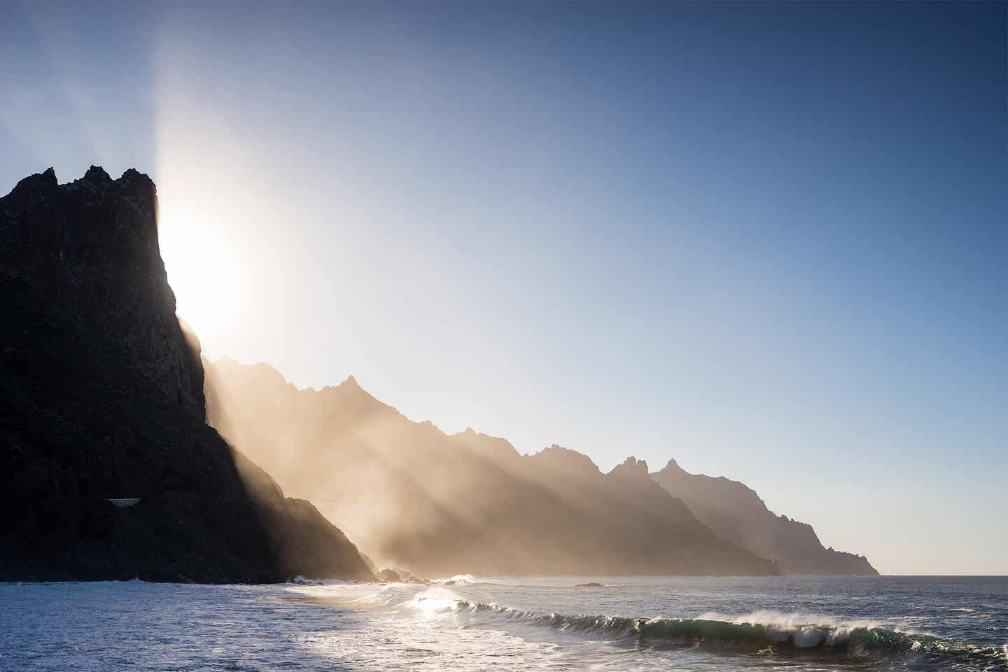 Teneriffa Natural Park Anaga Berg mit Meer