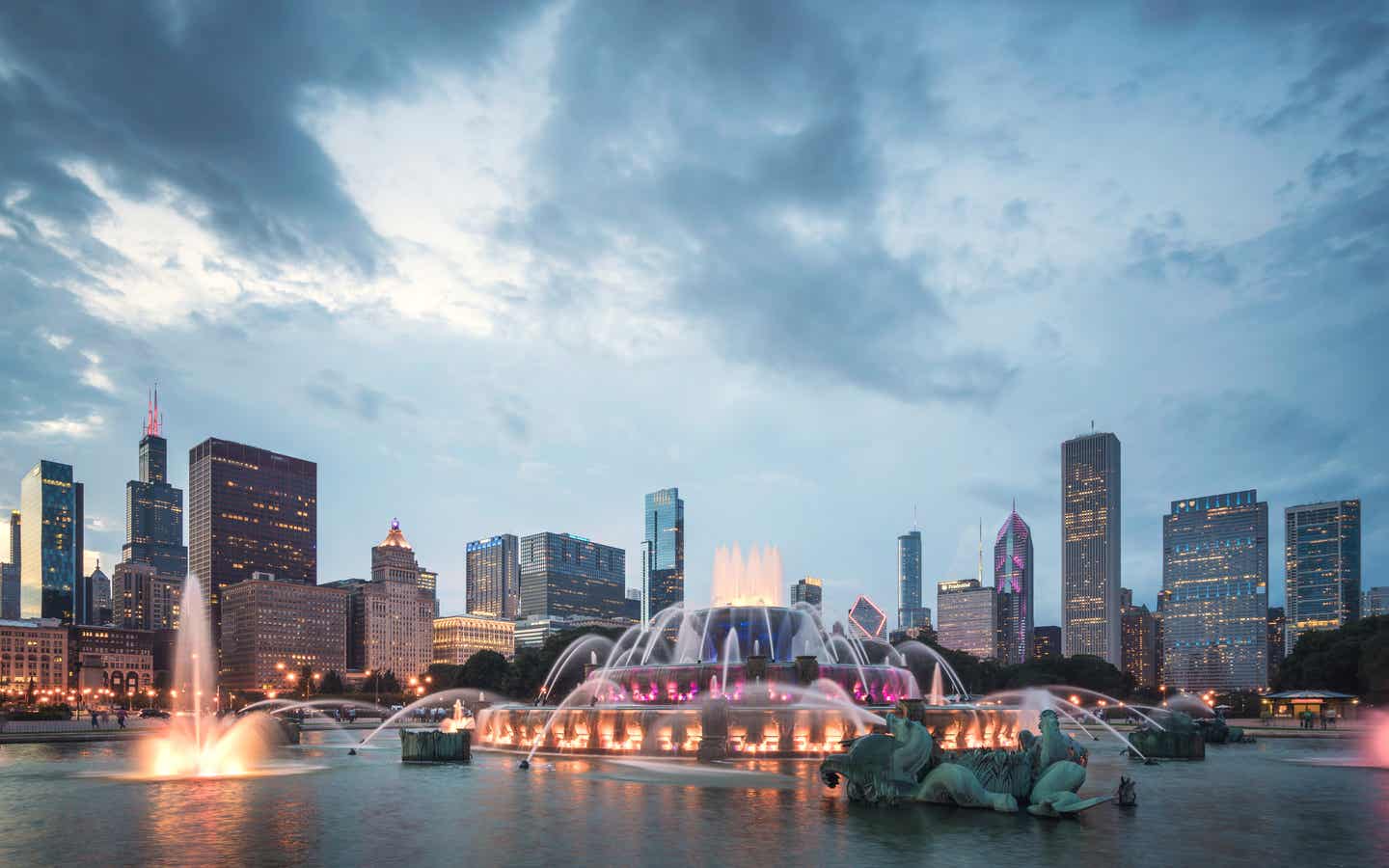 Chicago – Buckingham-Brunnen in der Innenstadt