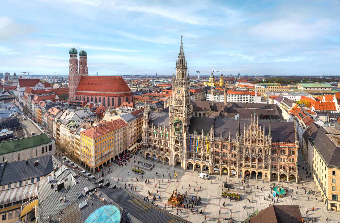 Rathaus und Rathausplatz der Altstadt München