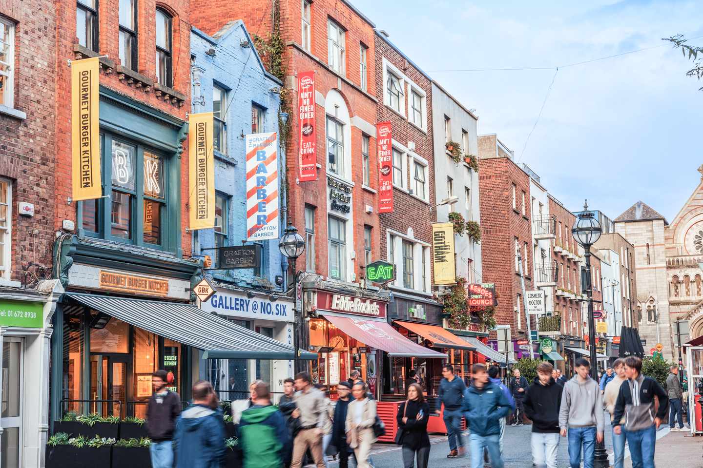 Dublins Sehenswürdigkeiten: Straße in der Innenstadt