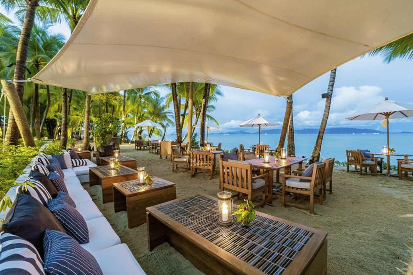 Restaurant von Santiburi Koh Samui direkt am Strand