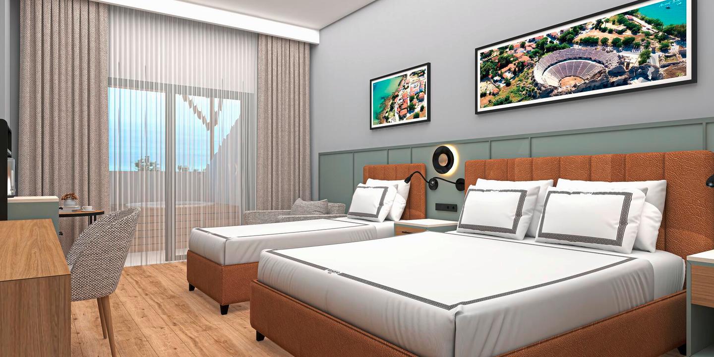 Modellbild Wohnbeispiel Doppelzimmer