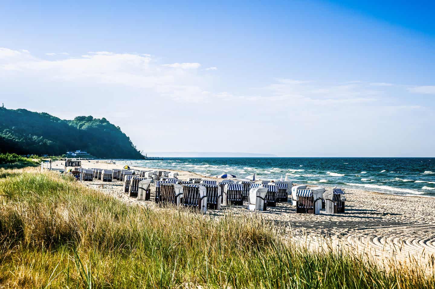 Strandabschnitt im Urlaub in Mecklenburg-Vorpommern.