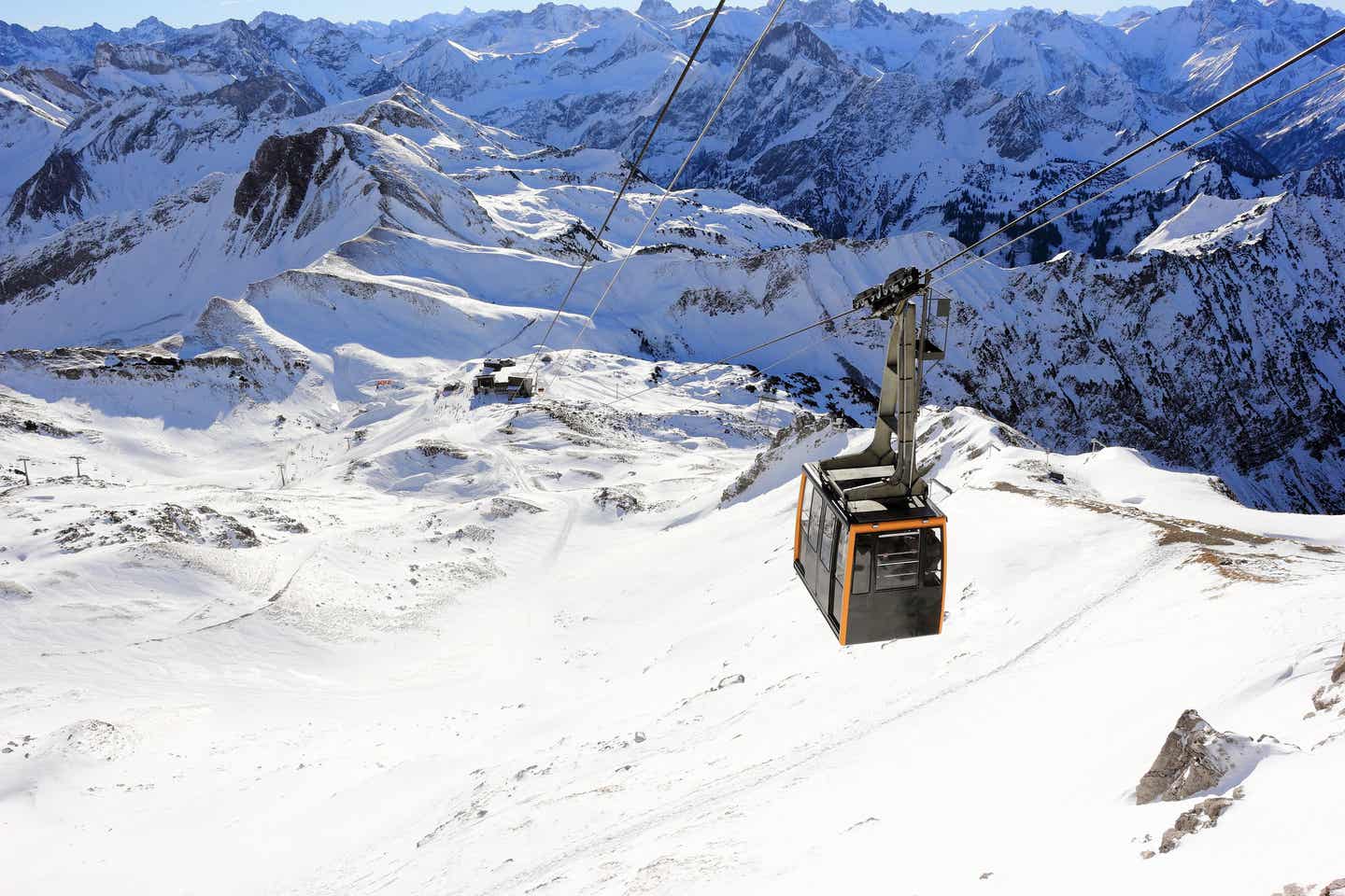 Skilift am Nebelhorn nahe Oberstdorf