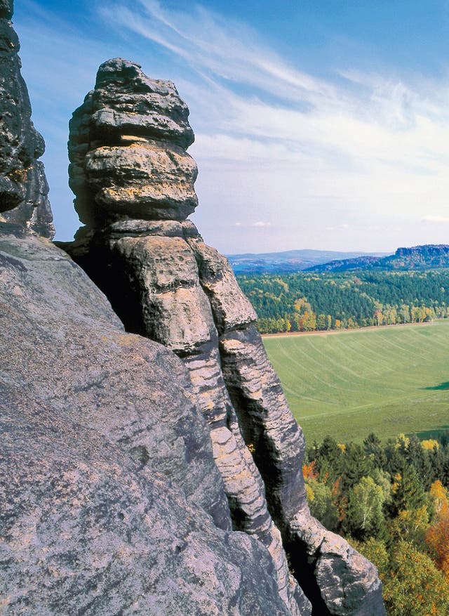 Hotel in der Sächsischen Schweiz buchen Felsen in der Sächsischen Schweiz, Deutschland