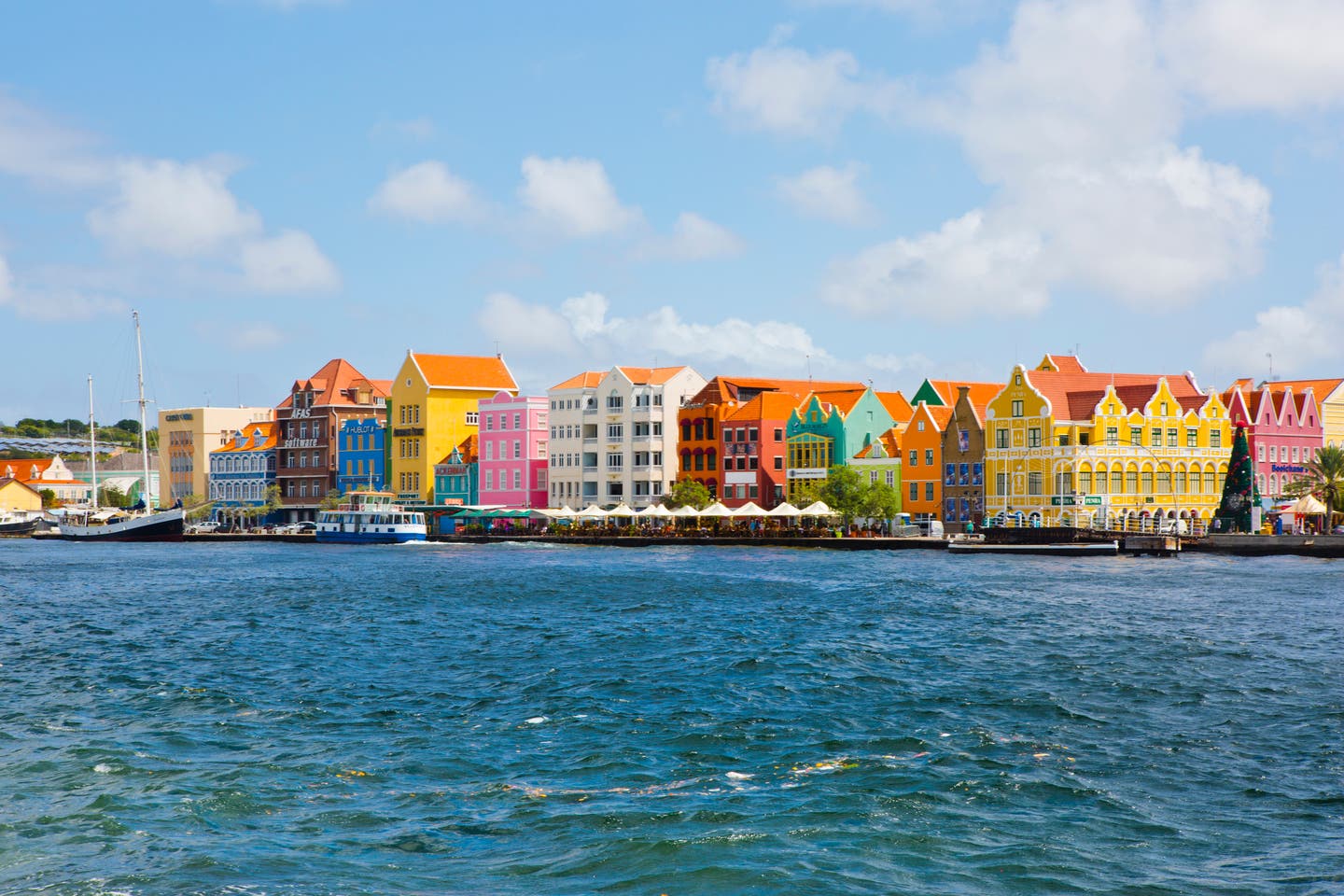 Bunte Häuser auf Curacao