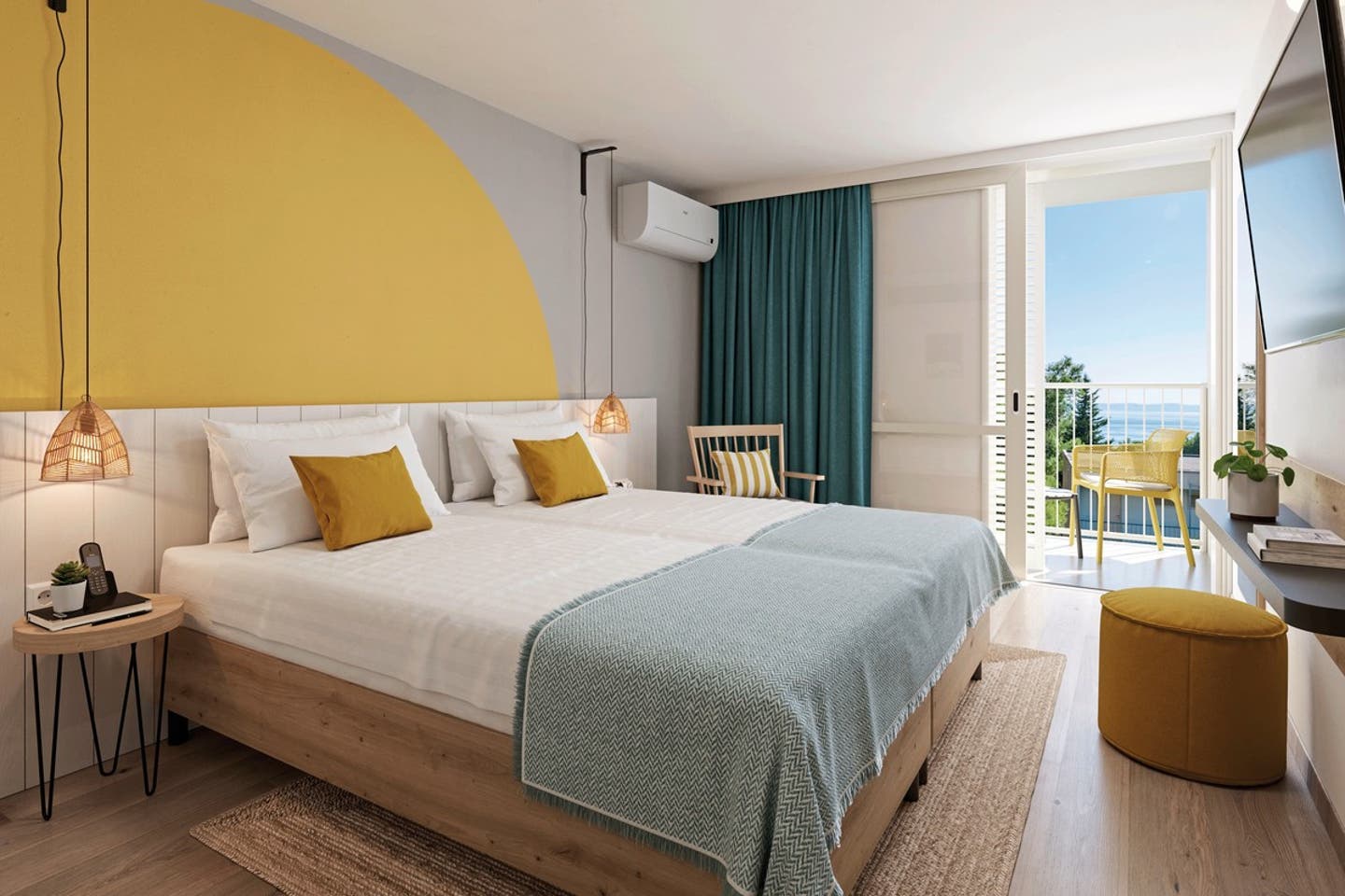 Wohnbeispiel Zimmer Superior f&uuml;r 2 plus 1 Balkon