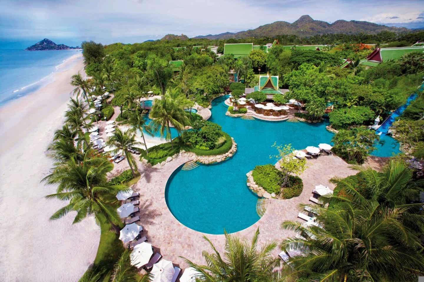 Luftaufnahme des Hyatt Regency Hua Hin