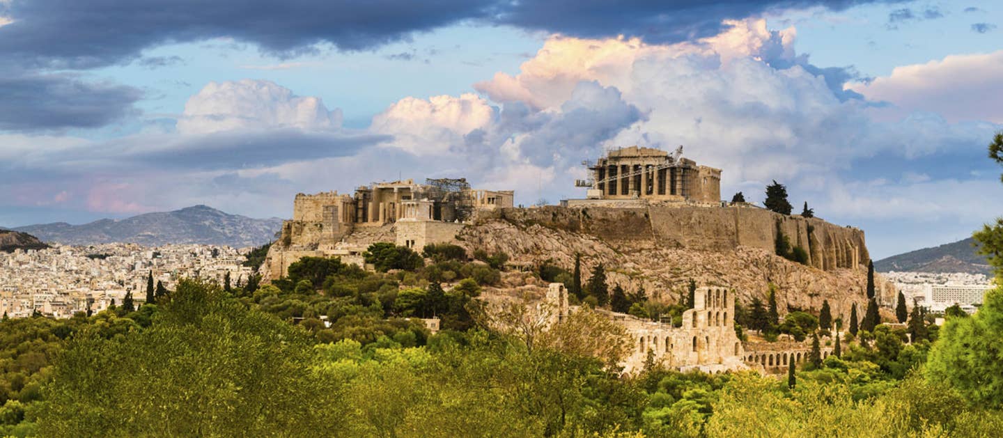 Städtereise Athen - Blick auf die Akropolis