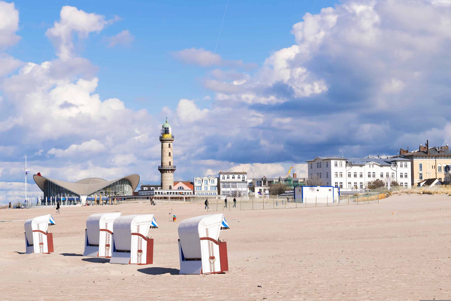 Warnemünde Strand an der Ostsee