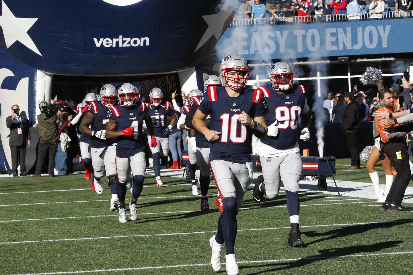 Einlauf der New England Patriots