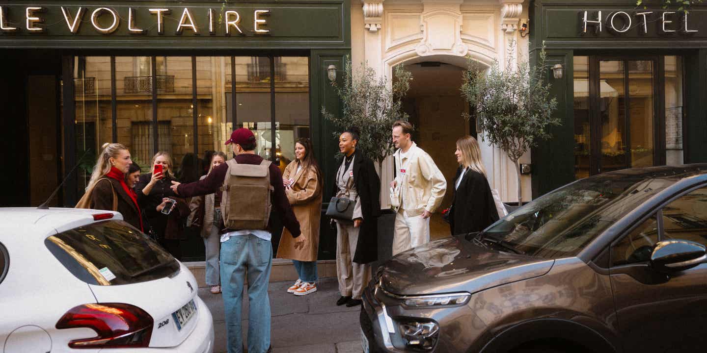 Das New Hotel Le Voltaire in Paris von außen