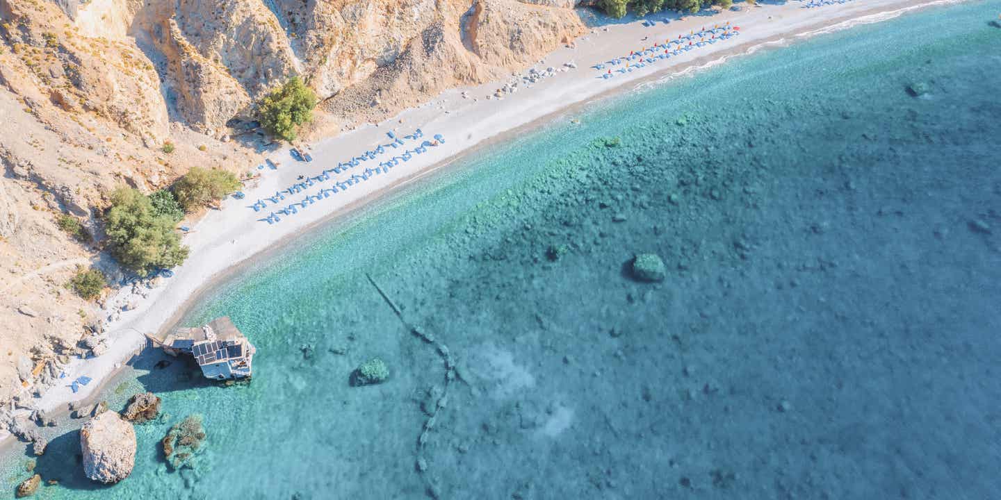 Strand von Glyka Nera auf Kreta