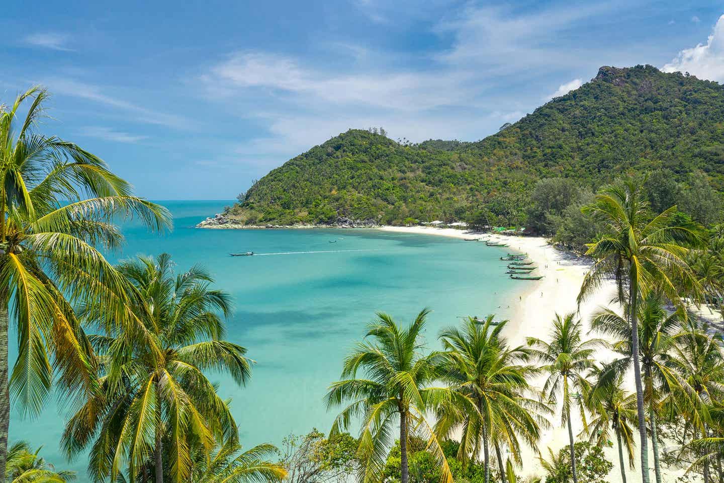 Langer Sandstrand in Thailand - Kho Phangan Strand