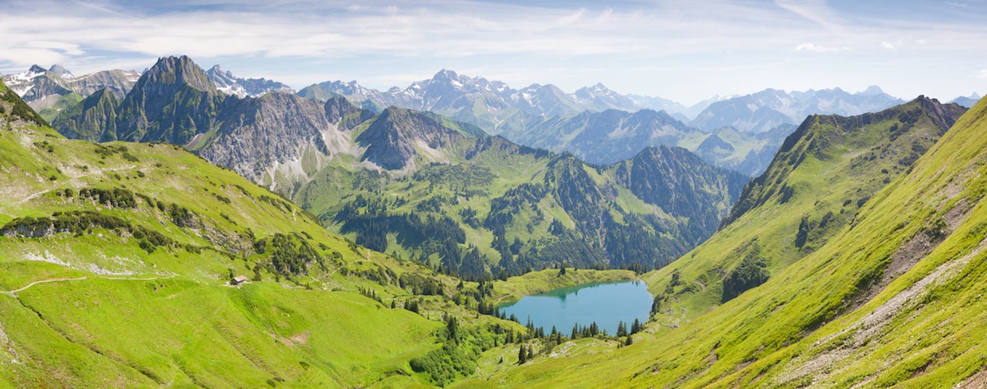 Wanderurlaub Alpen - Seealpsee in den Allgäuer Alpen in Bayern