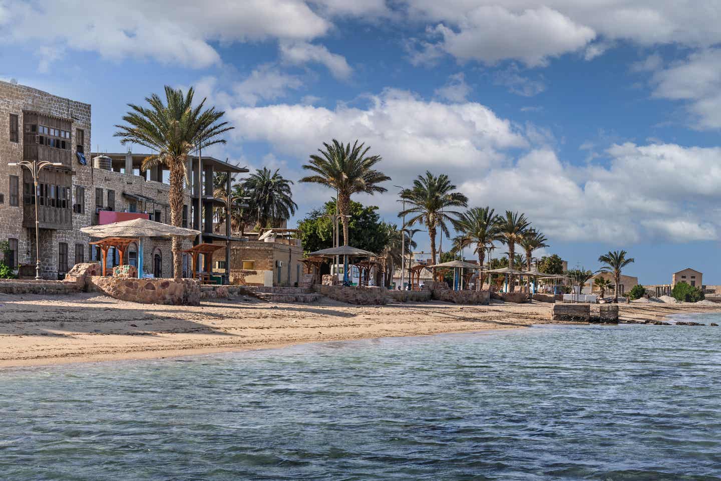 Der Strand in El Quseir in Marsa Alam, Ägypten