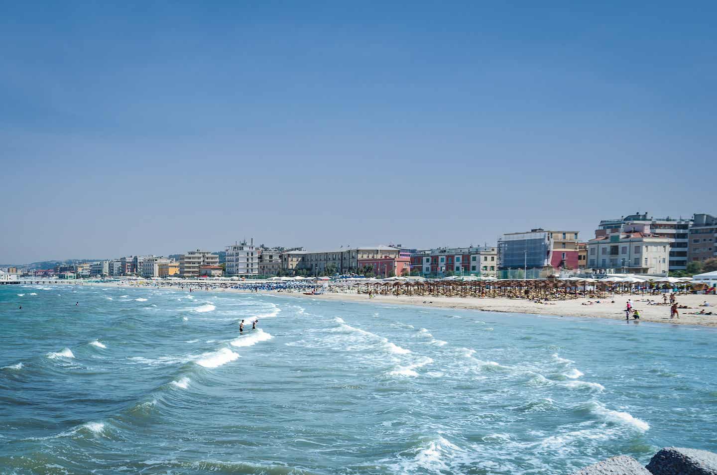 Das Meer von Senigallia, Italien