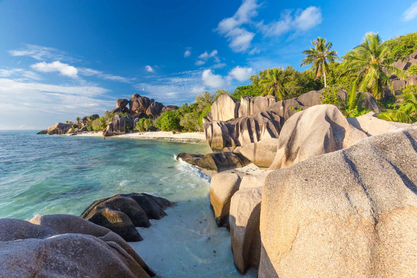 Traumstrand La Digue in den Seychellen