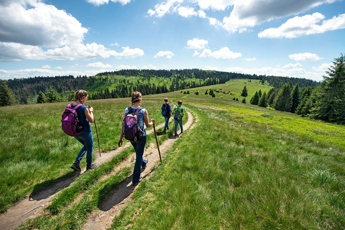 Wanderung mit der Familie