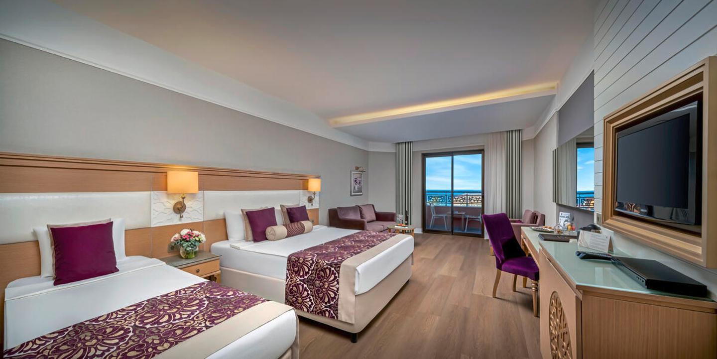 Wohnbeispiel Doppelzimmer Komfort seitl. Meerblick
