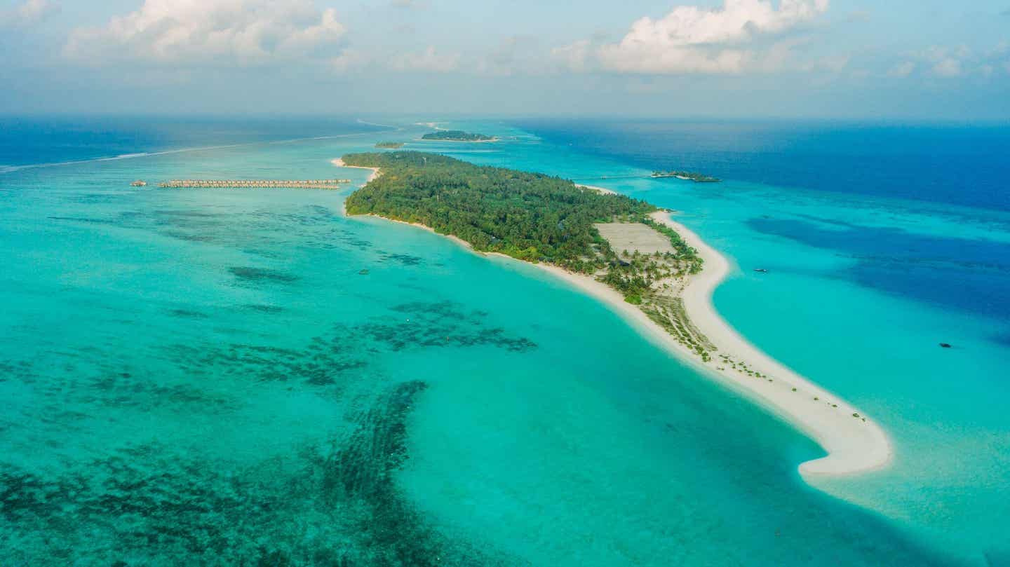 Malediven die schönsten Orte: Baa Atoll von oben