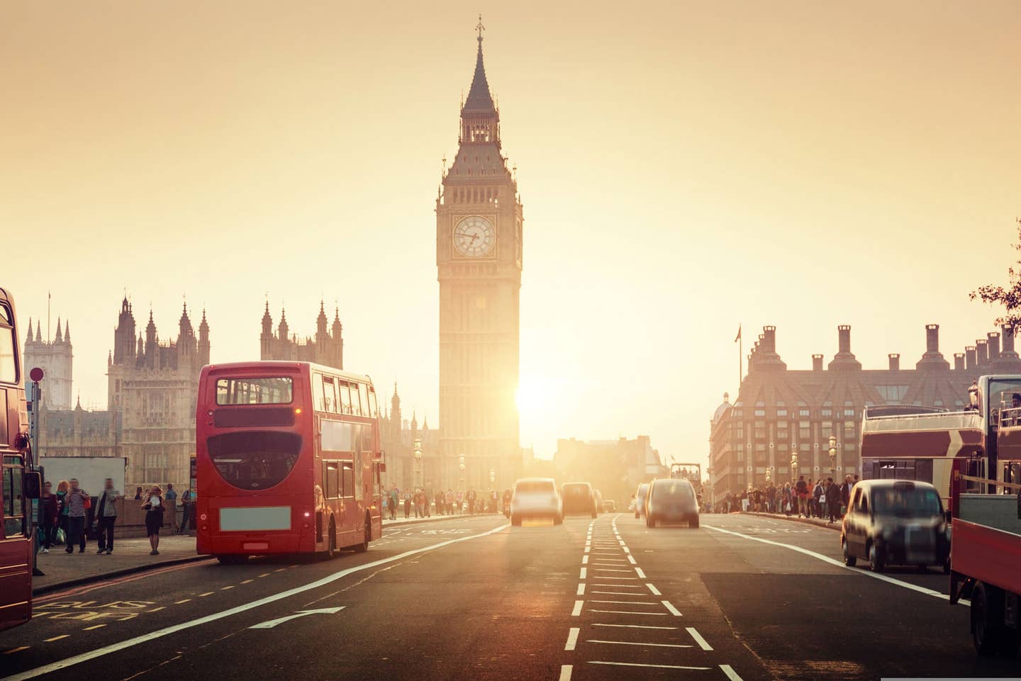 Westminster Bridge bei Sonnenuntergang