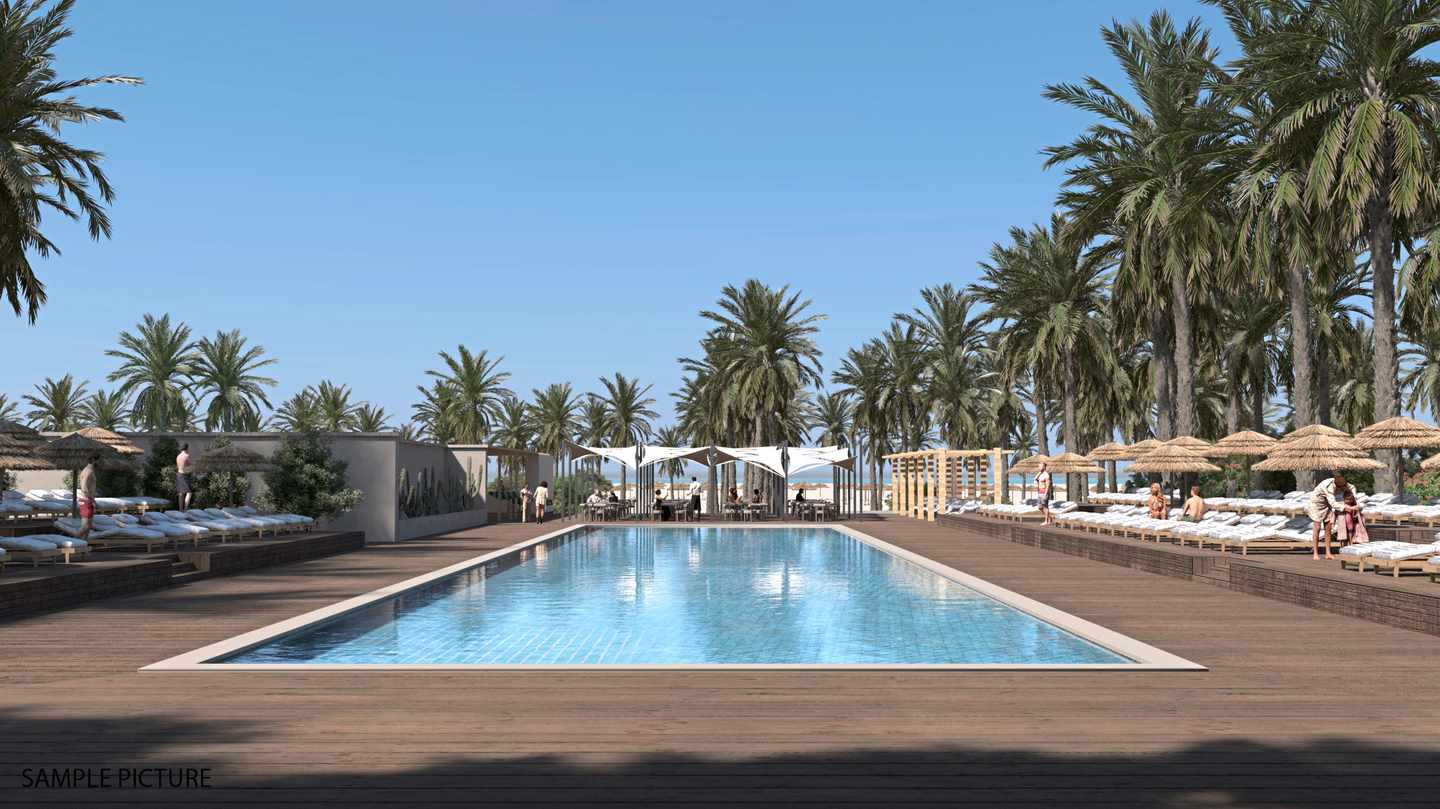 Blick auf den Pool des Sentido Naga Bay in Ägypten