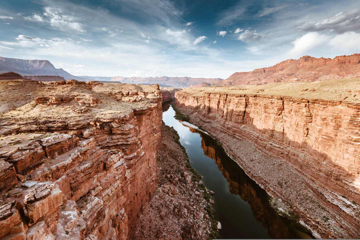 Unweit der Route 66 befindet sich die gigantische Kulisse des Grand-Canyon-Nationalparks