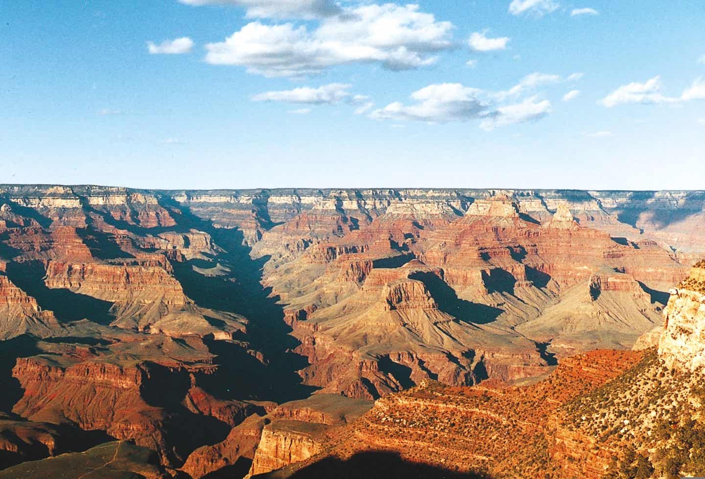 USA Einreiseinfos. Panoramablick über den Grand Canyon