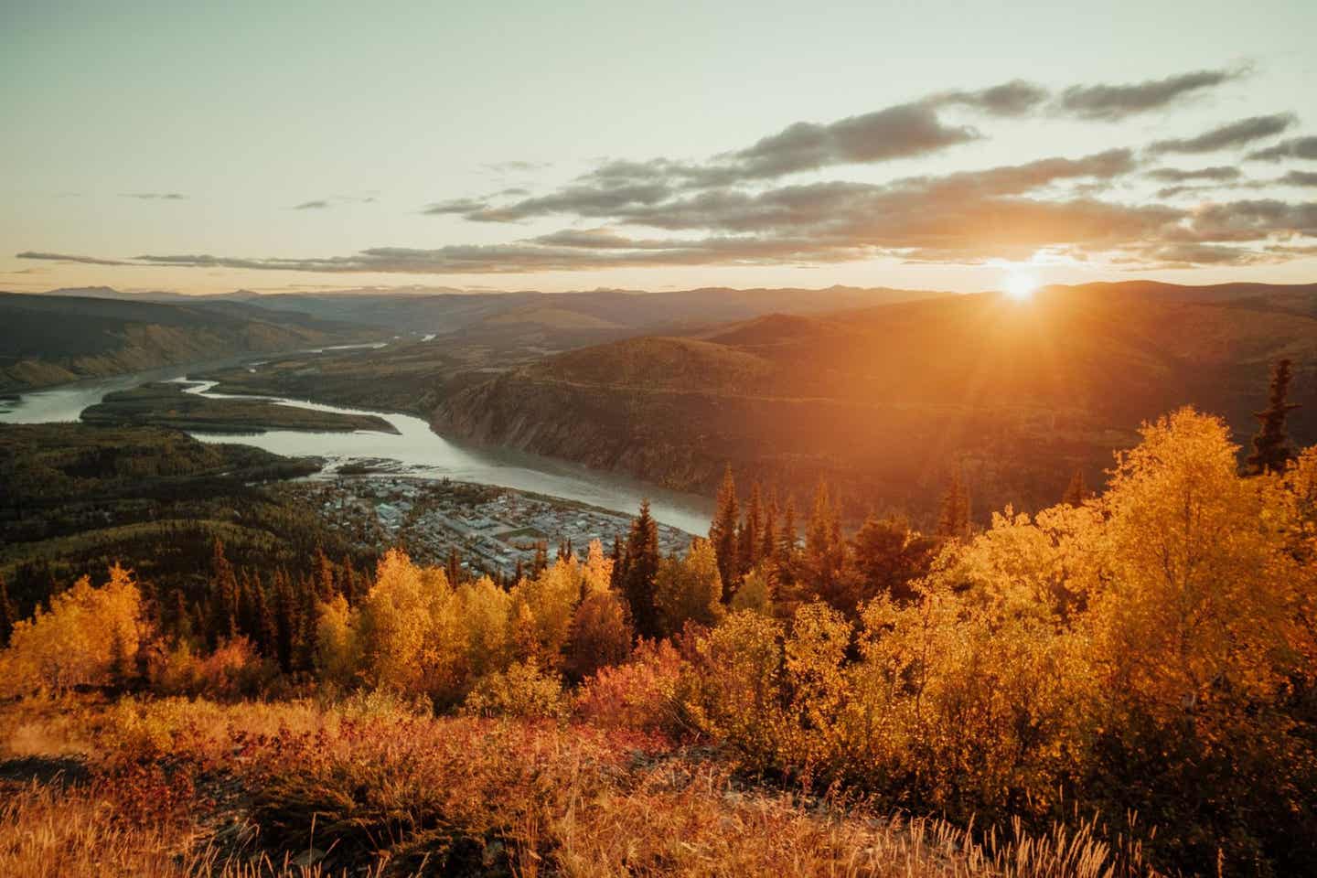 Herbstlandschaft im Yukon