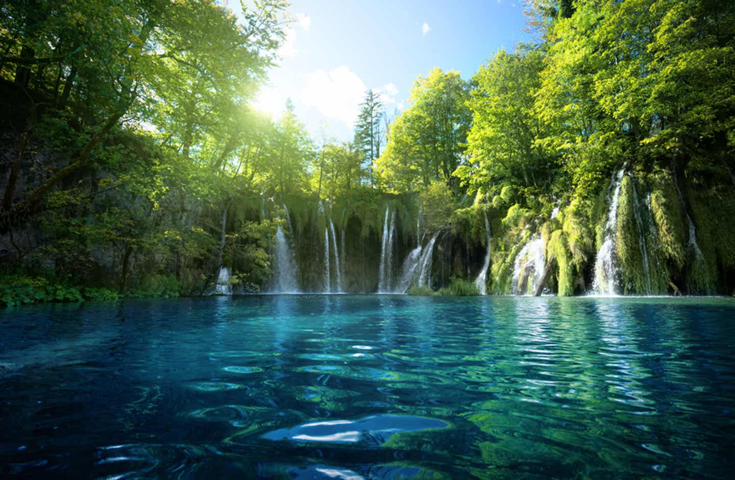 Wasserfälle Plitvicer Seen.