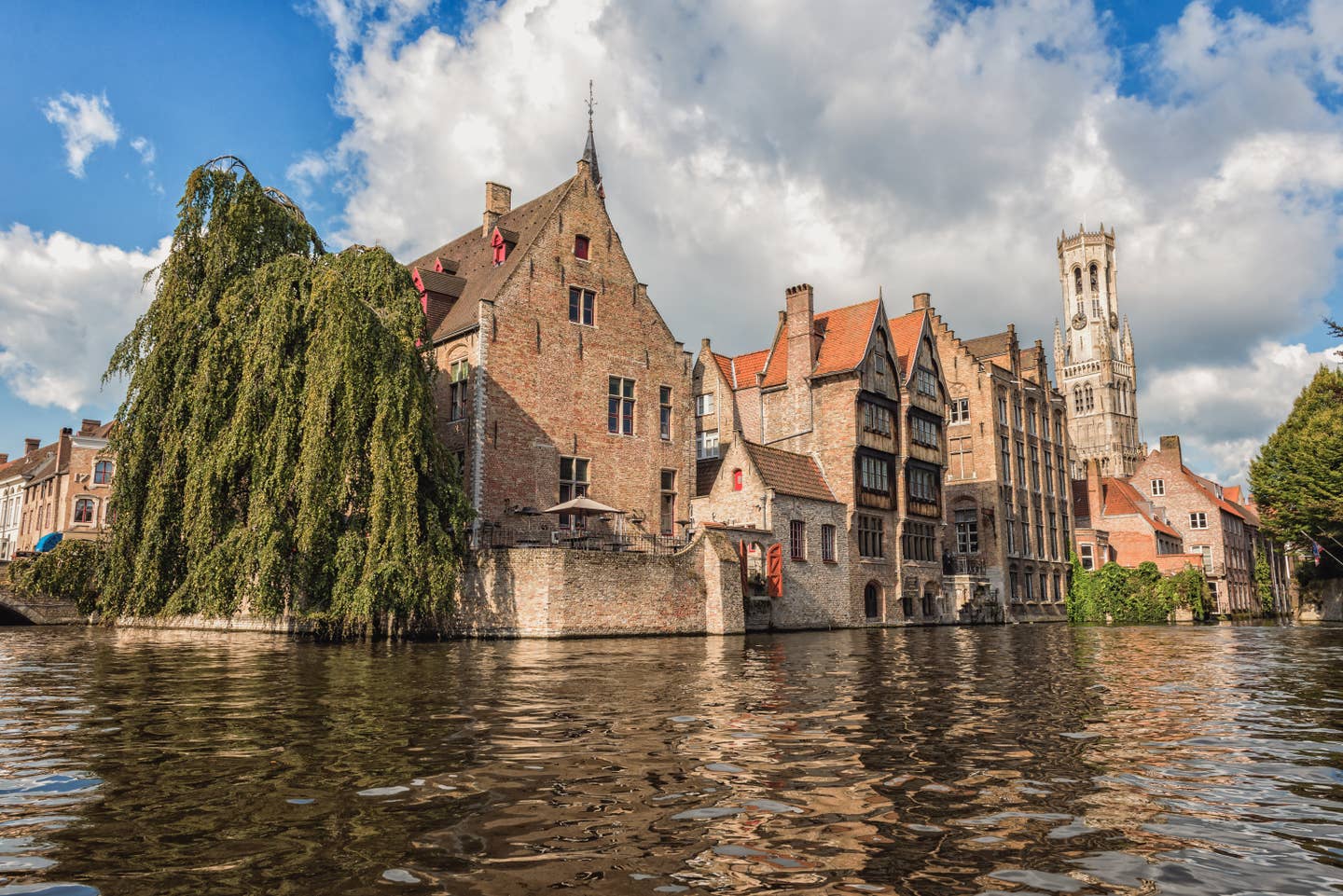 Mittelalterlicher Kanal in Brügge, Belgien