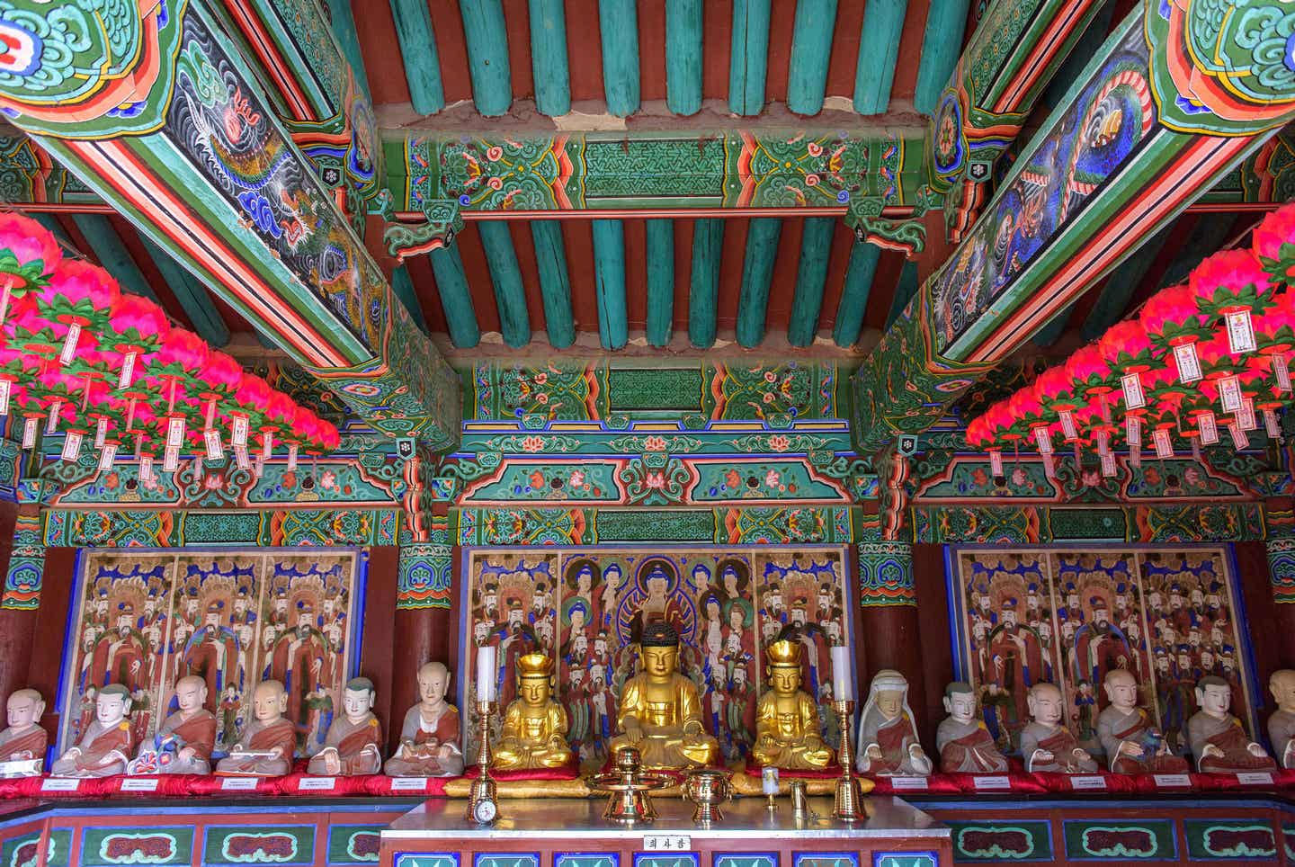 Buddha-Statuen im Bulguksa-Tempel