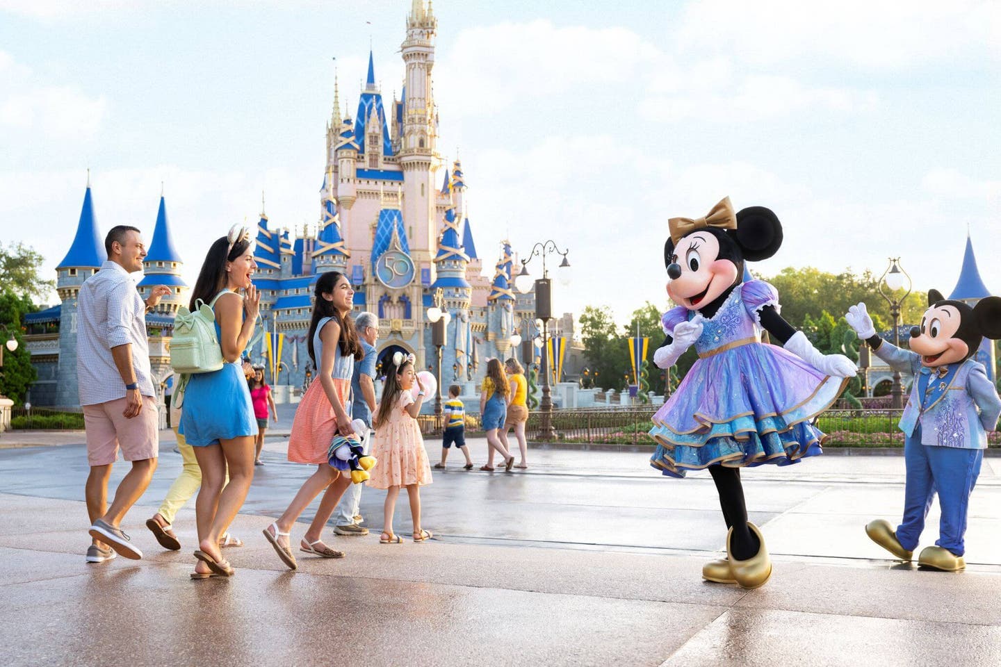 Selfie mit Mickey und Minnie