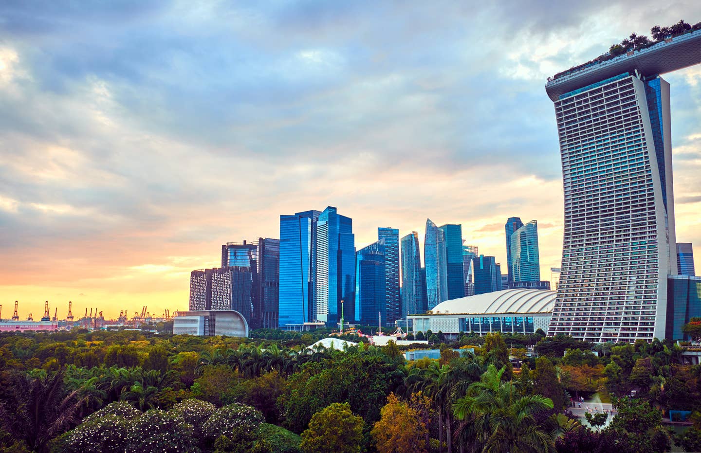 Singapur – Skyline der Stadt