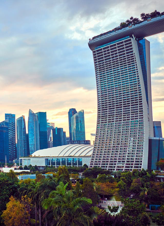 Singapur Urlaub Singapur – Skyline der Stadt
