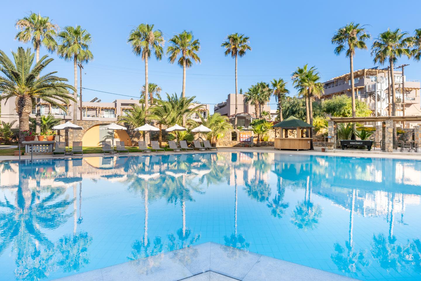 Palmen Hotelpool