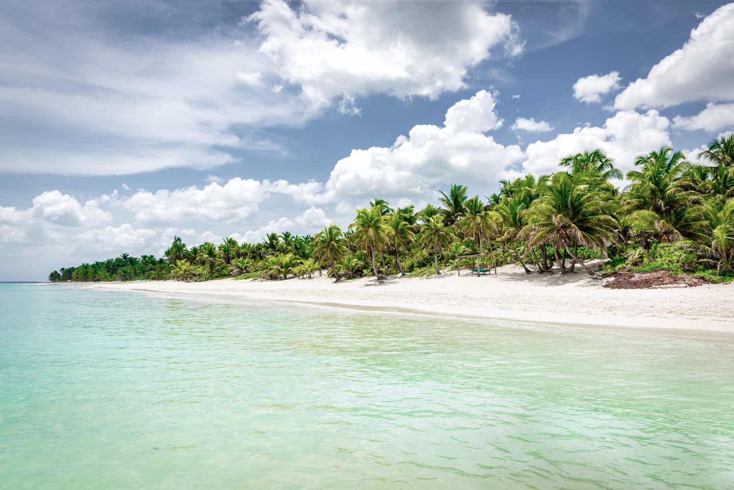 Yucatan-Urlaub: der Strand von Tulum