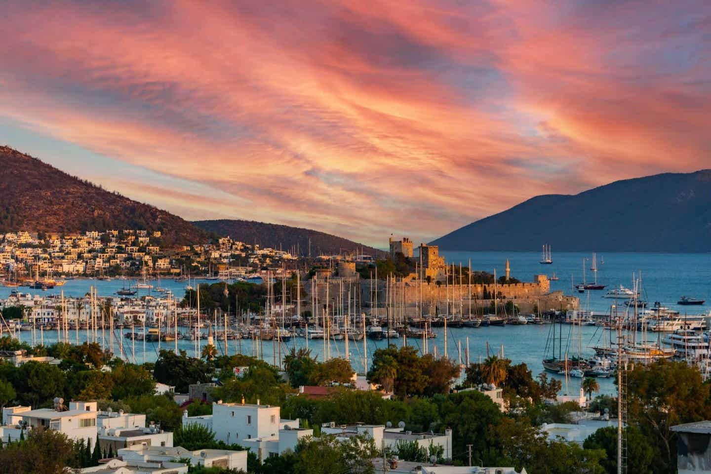 Bodrum bei Sonnenuntergang