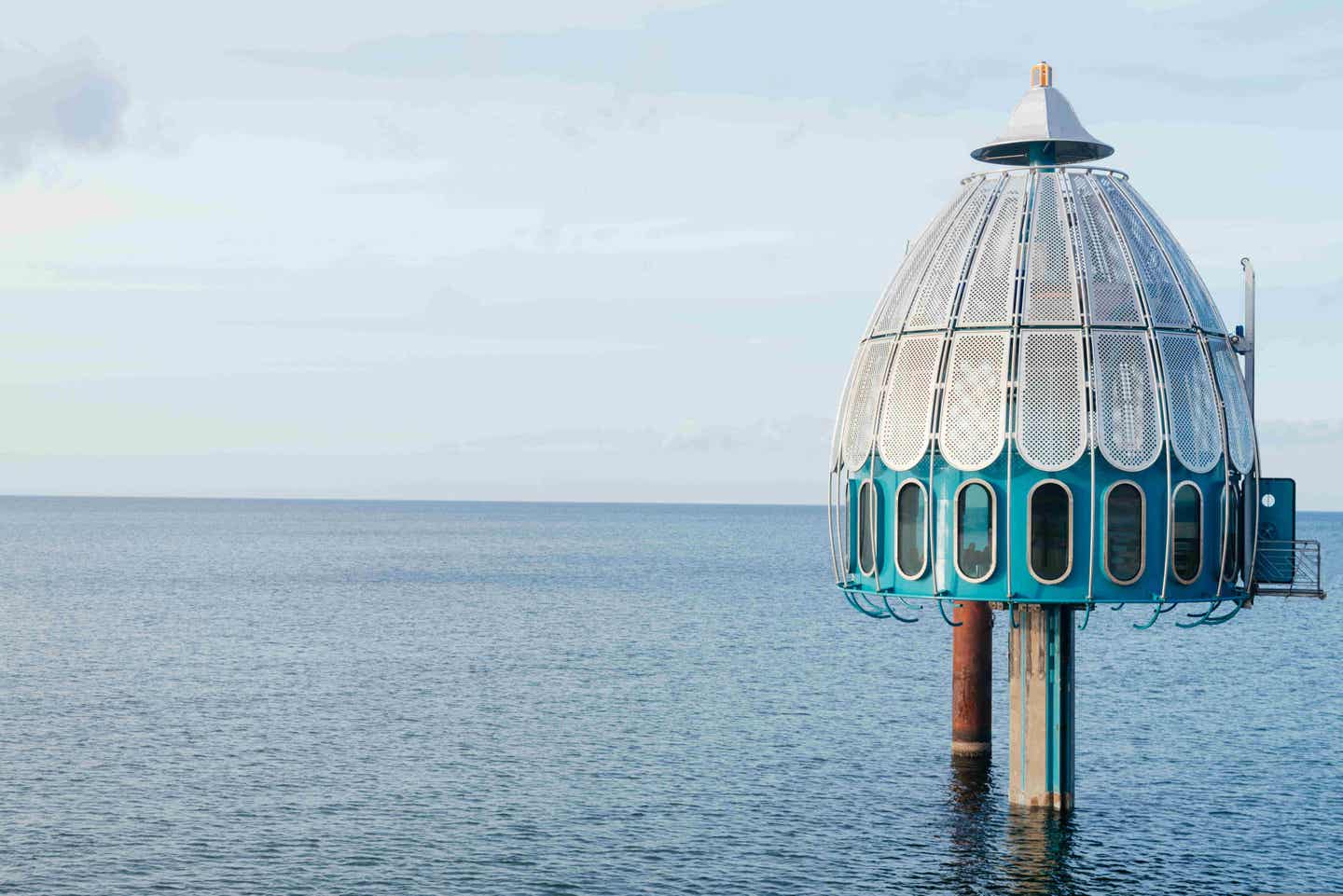 Tauchgondel an einem der schönsten Strände der Ostsee