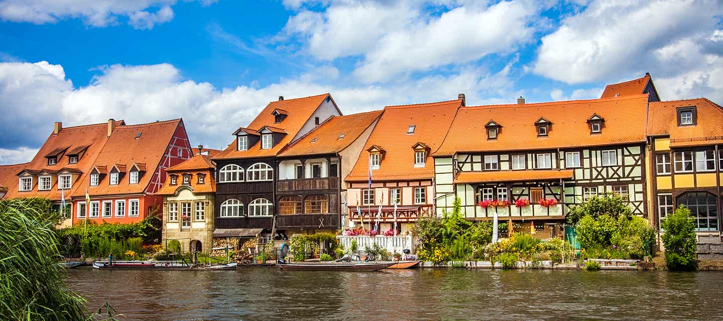 Hotels Bamberg: Fachwerkhäuser an der Regnitz