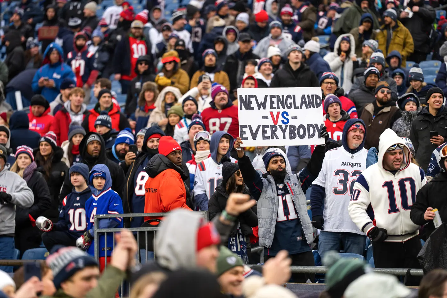 Fans der New England Patriots feiern